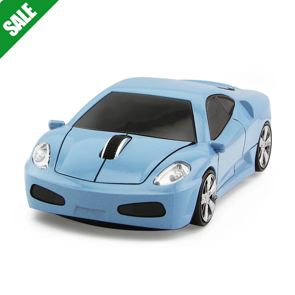 

3D Mini Sports Car Mouse Wholesale USB Wireless Mause Dropshipping Funny LED Backlight Mice for PC Laptop Boys Kids Gift
