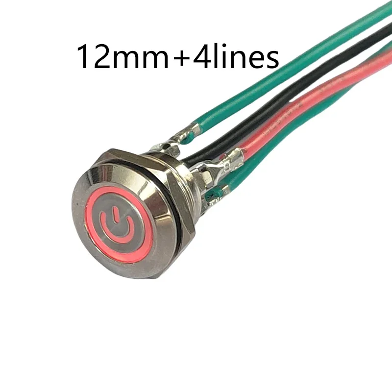 

Металлический кнопочный переключатель 12 мм