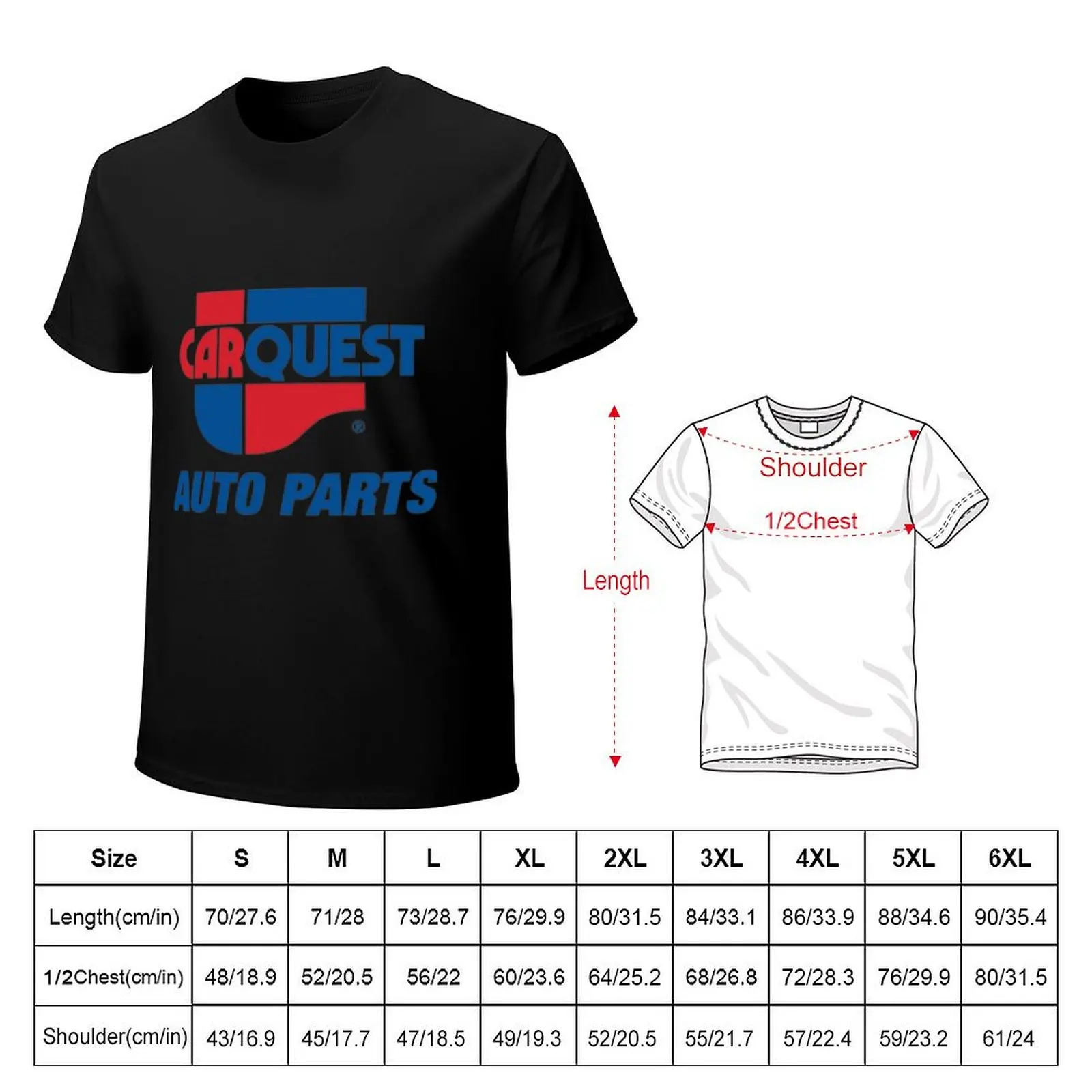 Фото Футболка Carquest для повседневной носки, базовая модель с коротким рукавом №2