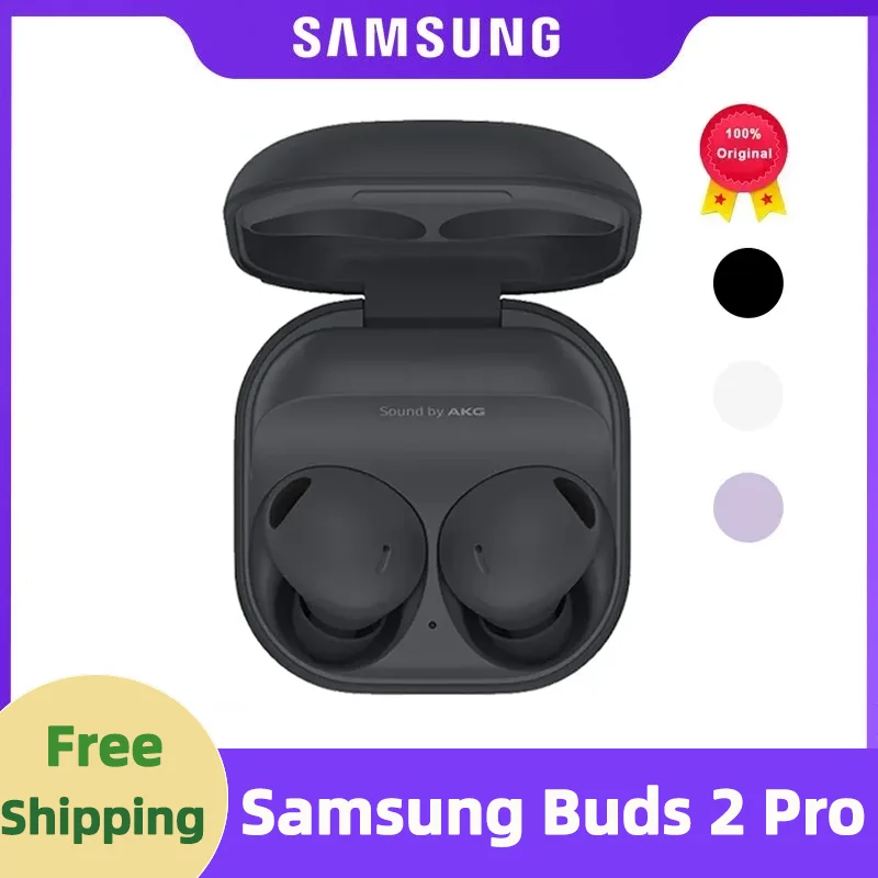 

Original Samsung Galaxy Buds 2 Pro True Wireless Bluetooth Headset Noise Reduction 24 Bit High Fidelity Audio Waterproof