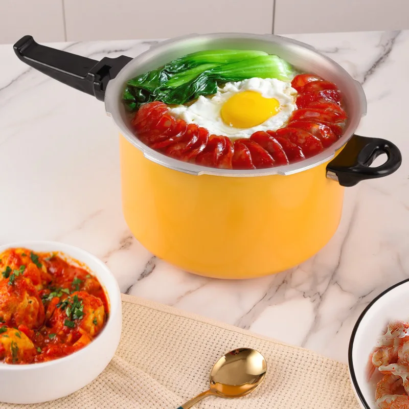 Взрывозащищенная алюминиевая компактная скороварка 22 см бытовая кухонная