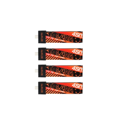 Аккумуляторы BETAFPV LAVA 1S 450 мАч 75C (4 шт.) для дронов Air75