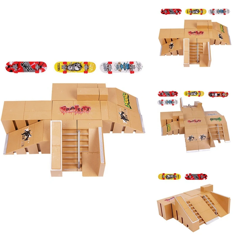 

Пальцевые скейтборды, скейтборды, парки, рампы, запчасти для технической практики, колода, детский подарок, набор, фингерборд, игрушки