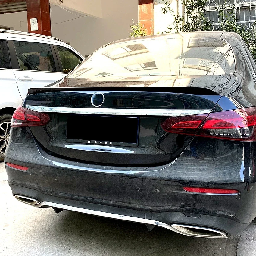 Фото Спойлер на крышку багажника для MERCEDES BENZ E-класса E260 E300 E63S 2016-2023 гг., аксессуары для автомобиля №5