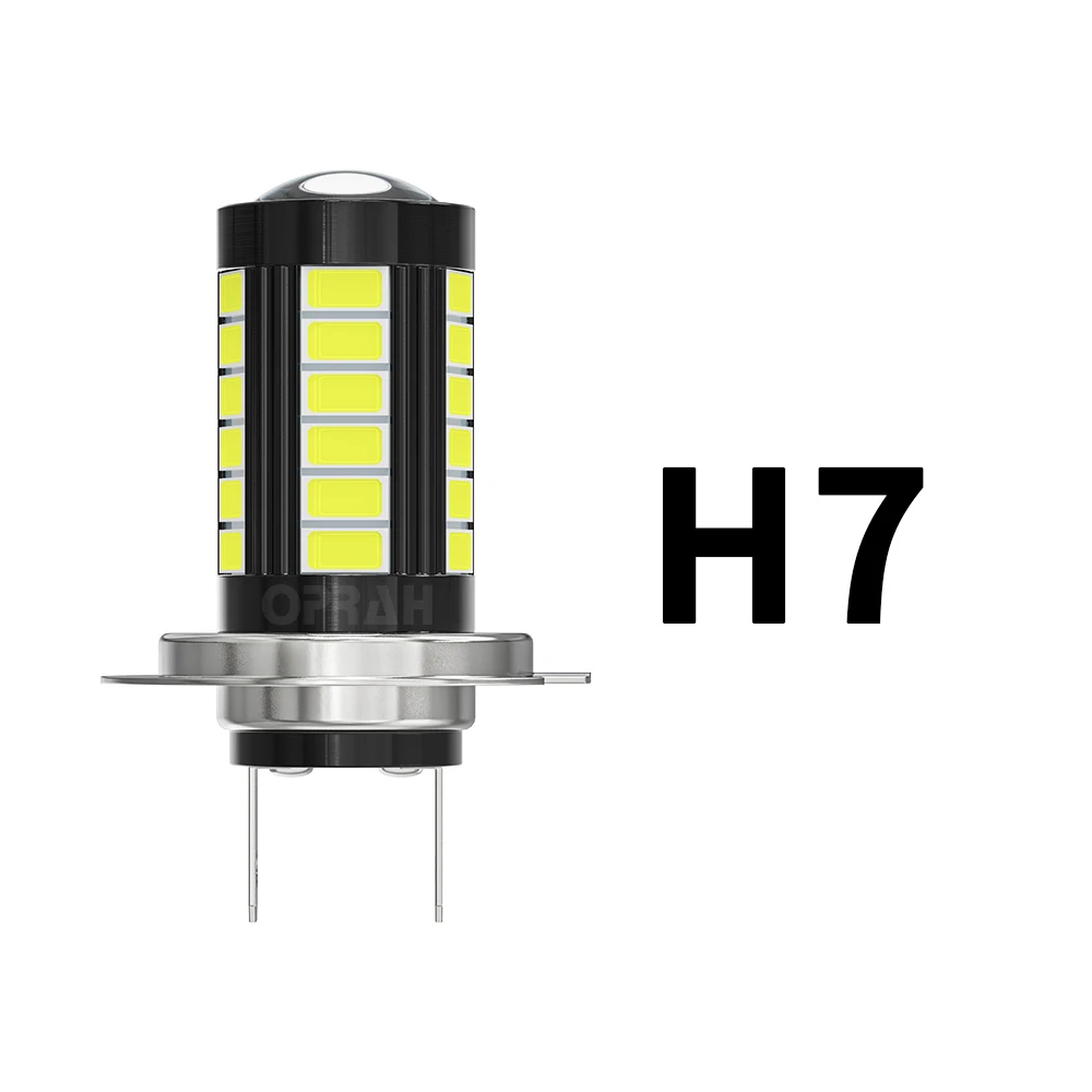 

2 шт. светодиодные противотуманные фары H7 H11 9005 HB3 9006 HB4 5630 33SMD светодиодные лампы авто лампы автомобильные ходовые огни 1500LM 6000K белый 12V