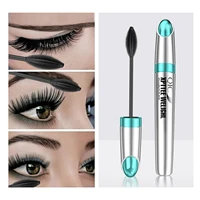 4d mascara lengthening waterproof eyelashes eye black volume with clear roots silk fibers brush makeup tool cosmetics