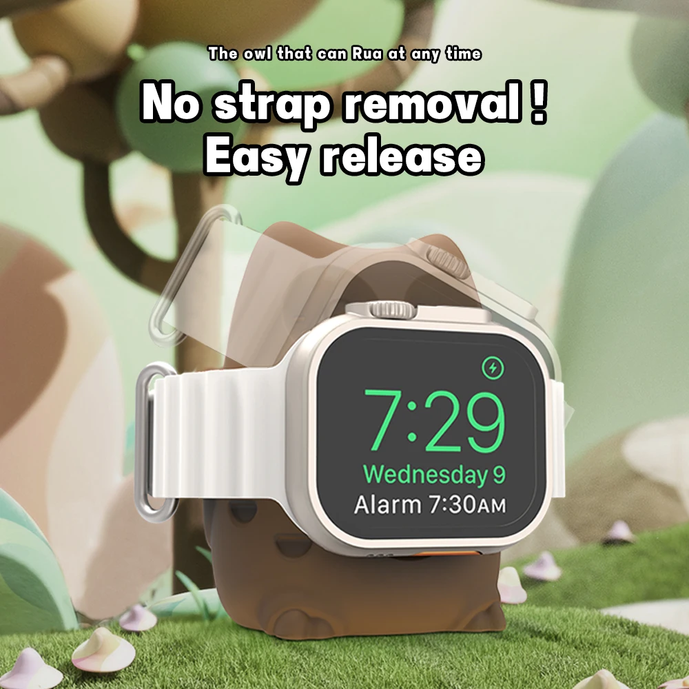 Силиконовая подставка для зарядного устройства Apple Watch 8 7 6 5 4 3 2 SE