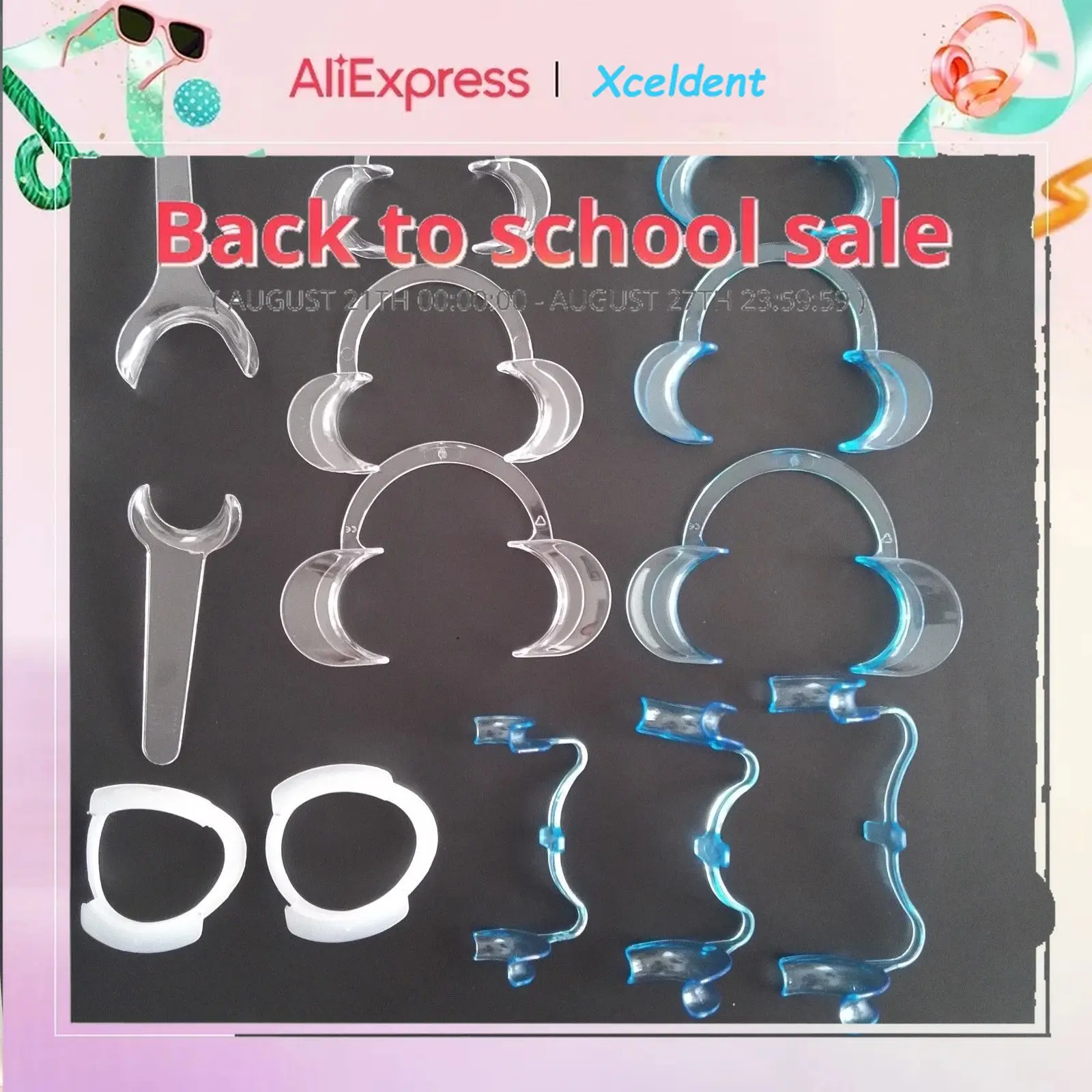 

13 pcs Dental orthodontic braces cheek retractor mouth Lip opener M/T/C/O Shapes