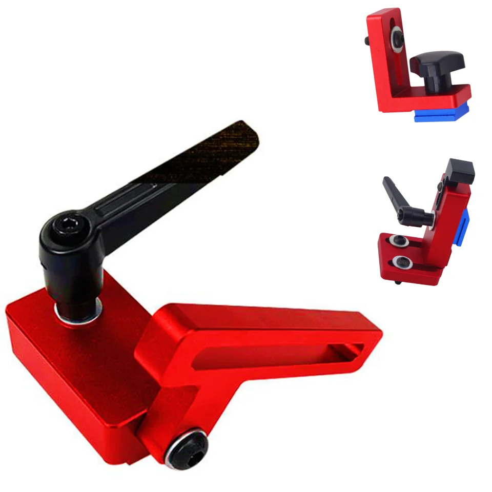 

Woodworking Chute Backing Connector T-Track Slot Miter Gauge Machinery Part Module Track Stop Locator Rail Retainer 30/45 Type