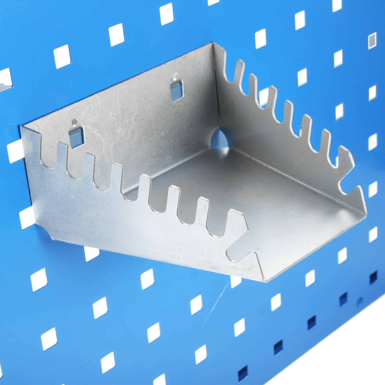 

145mm Wrench Organizer Holder Tray Steel Wall Mounted Hook Tools Parts Rack Toolbox Storage Wrenches Lined Shelf Garage/Garden