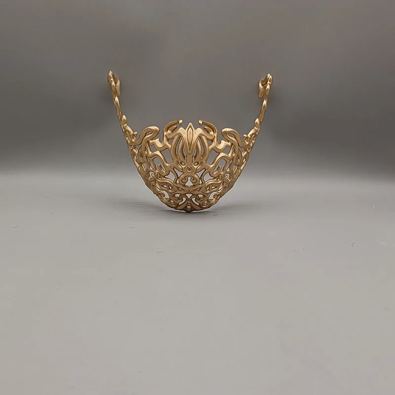 Маска полимерная золотистая Серебристая полулицевая Защитная форма закрывающая