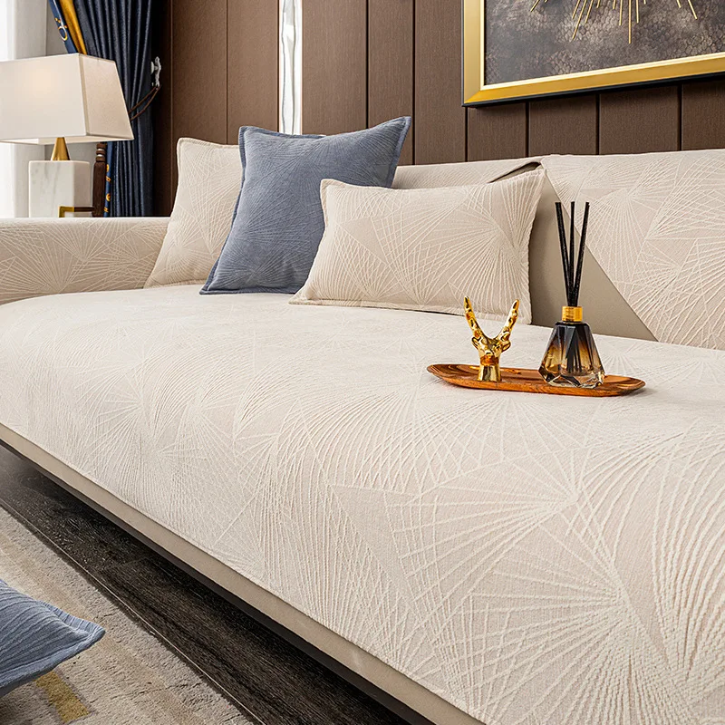 

Thicken Chenille Sofa Cover Corner Couch Covers Mat Solid Color Slipcover Pet Dog Kids Mat Sofa Cushion Towel Blanket Live Room