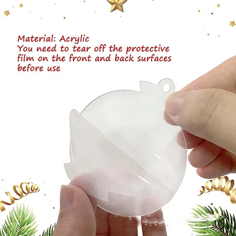 24 шт. акриловые пустые подвески