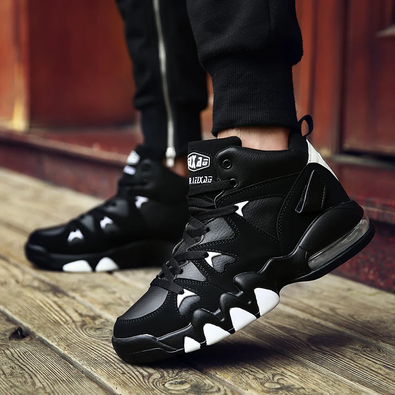 Brand Mens Sport Shoes Casual High-top Sneakers Trendy Boys Basketball Sports Tennis Shoes Couple Sneakers Outdoor Running Shoes