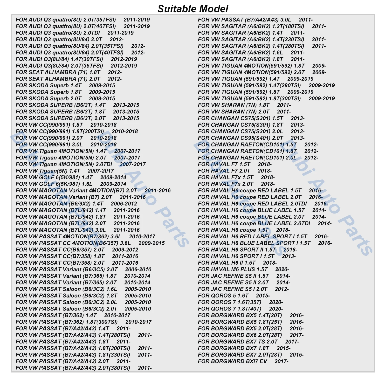 Фото Задние тормозные колодки для AUDI Q3 quattro VW CC GOLF PASSAT MAGOTAN SAGITAR TIGUAN SKODA SUPERB CHANGAN CS75 CS95 HAVAL H6 3AA698451 №2