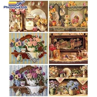 photocustom painting by numbers cup diy room wall art pictures by number scenery for adults home decoration