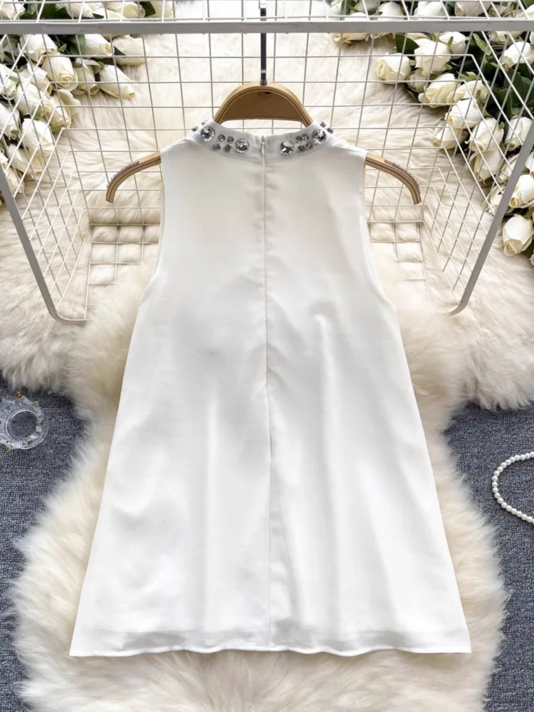 Шикарные Модные женские пикантные шифоновые рубашки Hikigawa без рукавов Летние