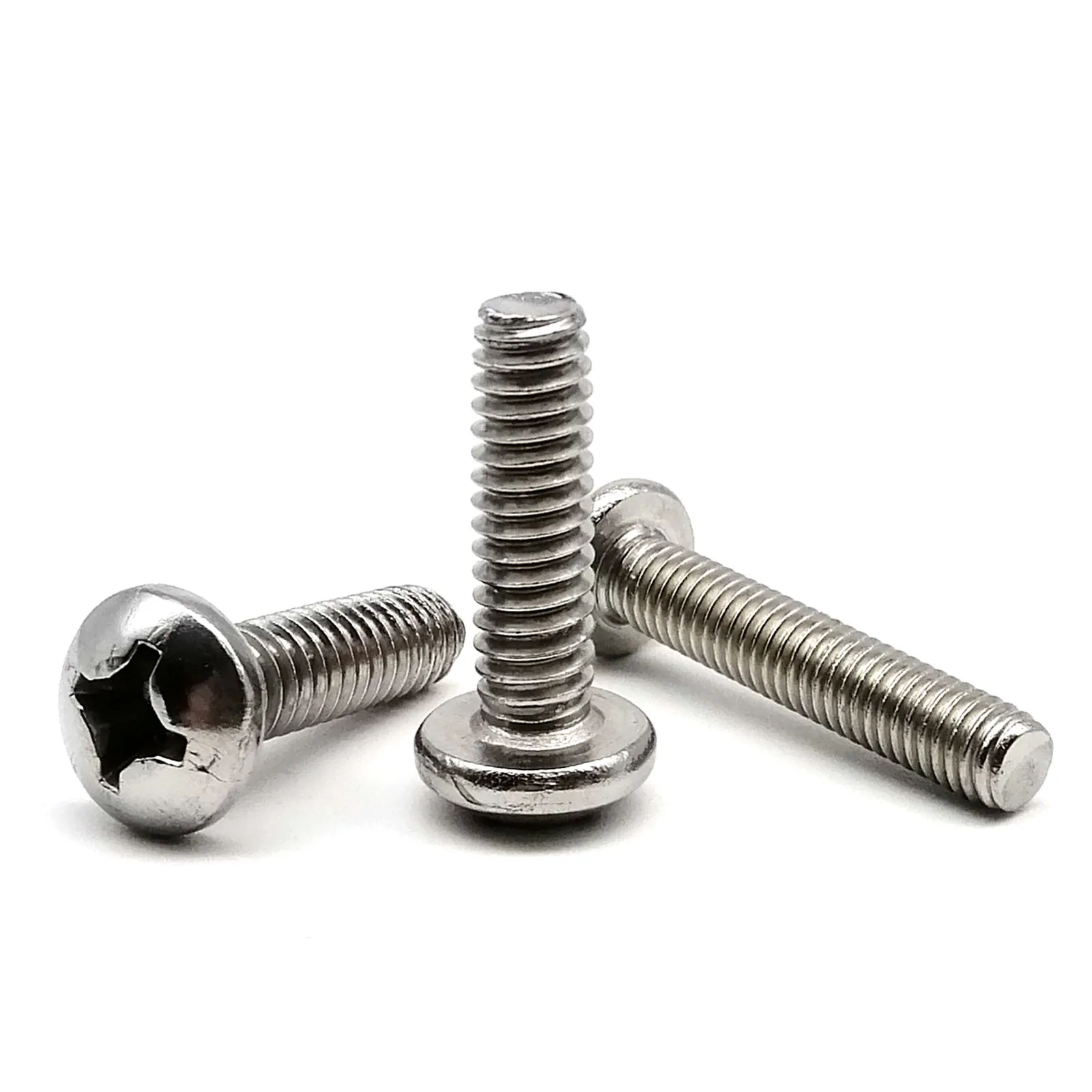 

10pcs UNC 5/16-18 US Coarse Thread 304 A2-70 Stainless Steel Cross Recess Round Phillips Pan Head Screw Bolt