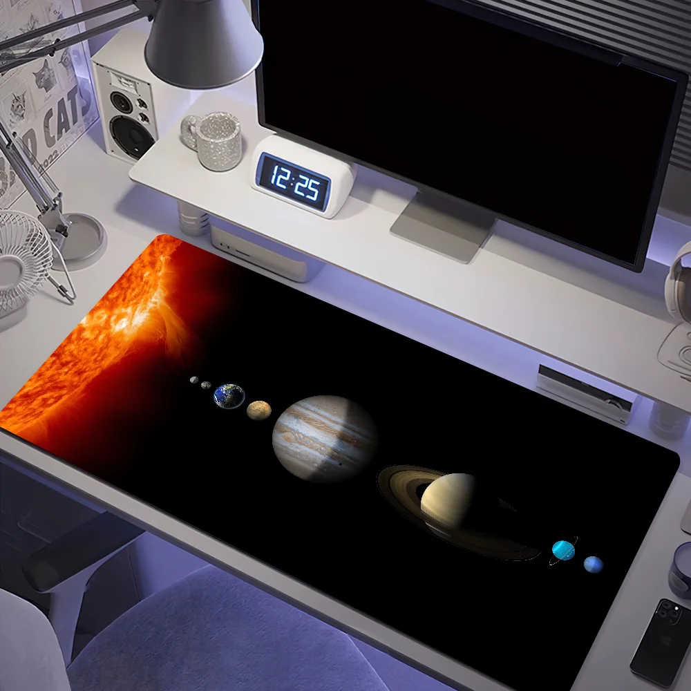 Фото Коврик для мыши Space Digital Solar System Universe, большой, нескользящий, с защитой от разрыва, эргономичный, для офиса, резиновый, для ПК, для дома, на заказ №2