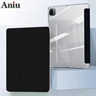 Чехол для планшета Xiaomi Mi pad 2, 3, 4, 5 pro, 11,0 дюйма, 7,9 дюйма, 8,0, кожаный смарт-чехол тройного сложения для сна, пробуждения, однотонный чехол 2015, 2017, 2018, 2021