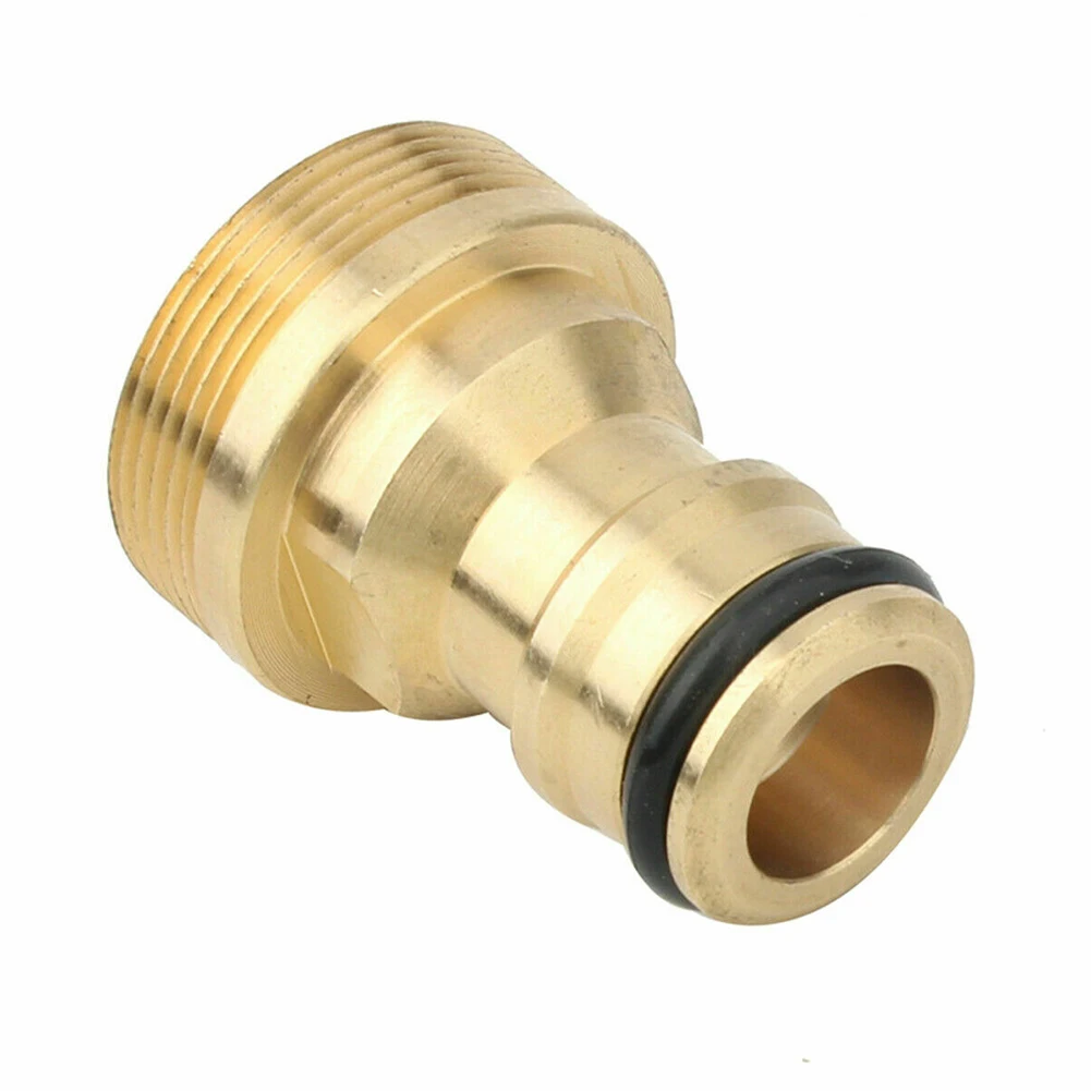 

1PC Brass Tap Connector Adaptor Brass Rubber With 3/4inch BSPM Male Thread Garden Water Hose Connector Watering Equipment