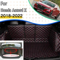 rear trunk car mats for honda accord x 2018 2019 2020 2021 2022 waterproof protective tray carpet mud dedicated car accessories