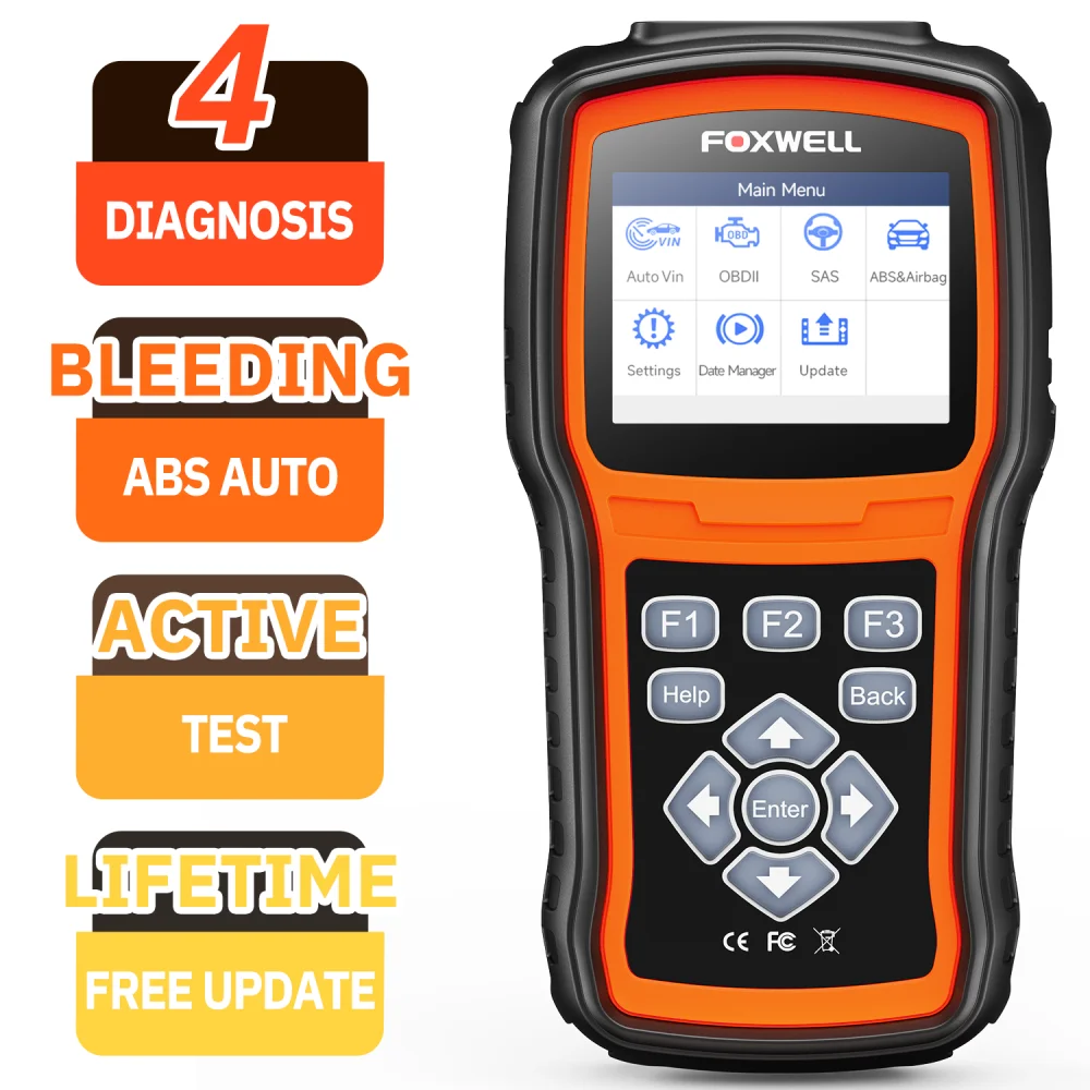 

Foxwell Nt630 Plus автомобильный сканер OBD2 считыватель кодов ABS подушка безопасности EPB OIL SAS калибровка двигателя автомобильный диагностический инструмент
