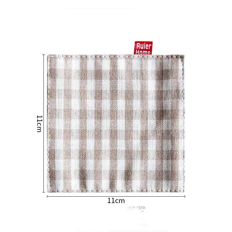 

Двойной слой тканевый коврик из хлопка и льна