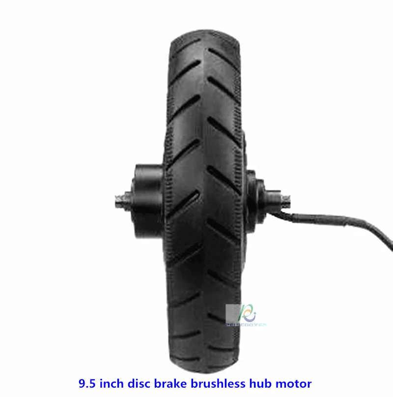 

9.5 Inch Tire Brushless Double Axles Hub Wheel Scooter Robot Motor With Hall And Disc Brake phub-95fz