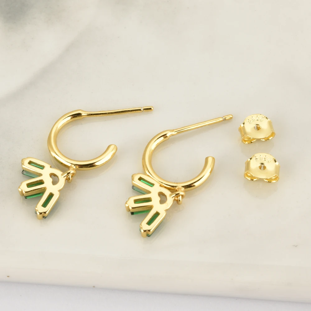 ANDYWEN 925 пробы серебряные белые фиолетовые циркониевые серьги в форме дерева для