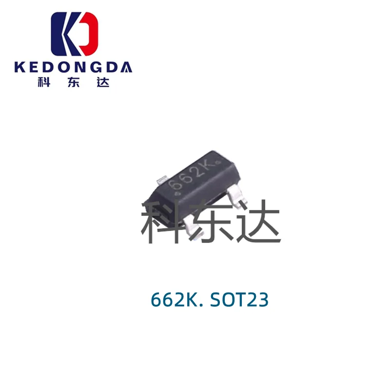 

10PCS SC662K-3.3V Silkscreen 662K SOT23 Fuman Series 3.3V low pressure difference linear voltage regulator IC