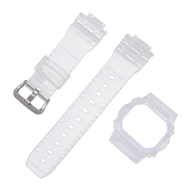 Resin Watchband+Case/Bezel Strap GW-M5610/5000 DW5600/5610 GW5600E DW/GW5000 DW5035 Watch Case Band Accessories with Tools