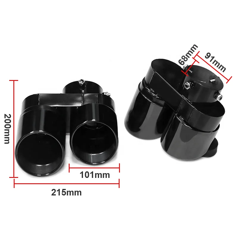 SYPES наконечник выхлопной трубы из углеродного волокна для BMW G05 X5 G06 X6 G07 X7 2019 +