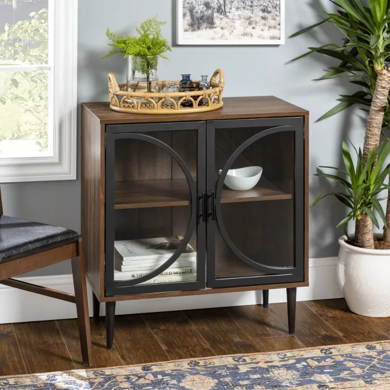 

Речной уличный дизайн Aspen Fretwork, шкафчик с акцентом, темный орех