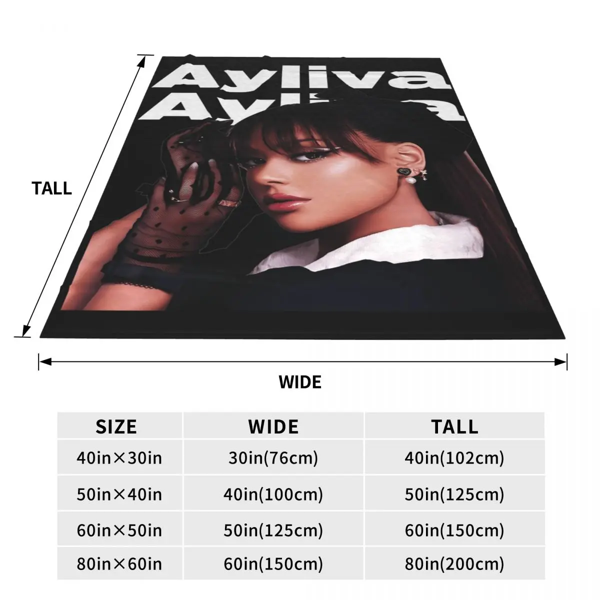 Ayliva In Liebe Tour концертное одеяло Фланелевое осенне-зимнее многофункциональное