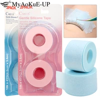 2pcs adhesive tape for extension eyelash under eye patch pad blue breathable microporous non woven cloth lashes grafting tool