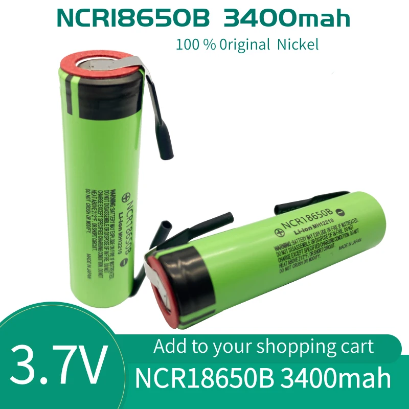 

100% Оригинальный литий-ионный перезаряжаемый аккумулятор Novo NCR 18650B 18650 3400 мАч 3,7 в фонарик/OU + DIY NQUE