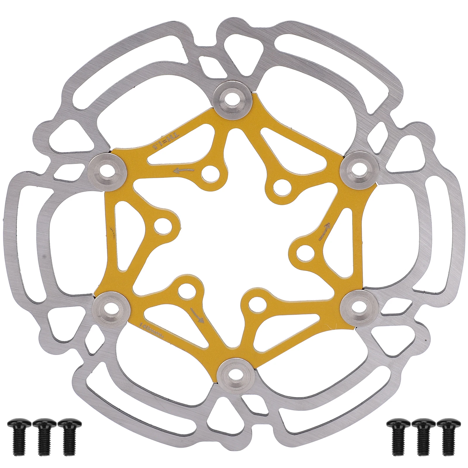 

140MM Bicycle Colorful Disc Brake Mountain Bike 6 Hole Rotor Replacement Accessory