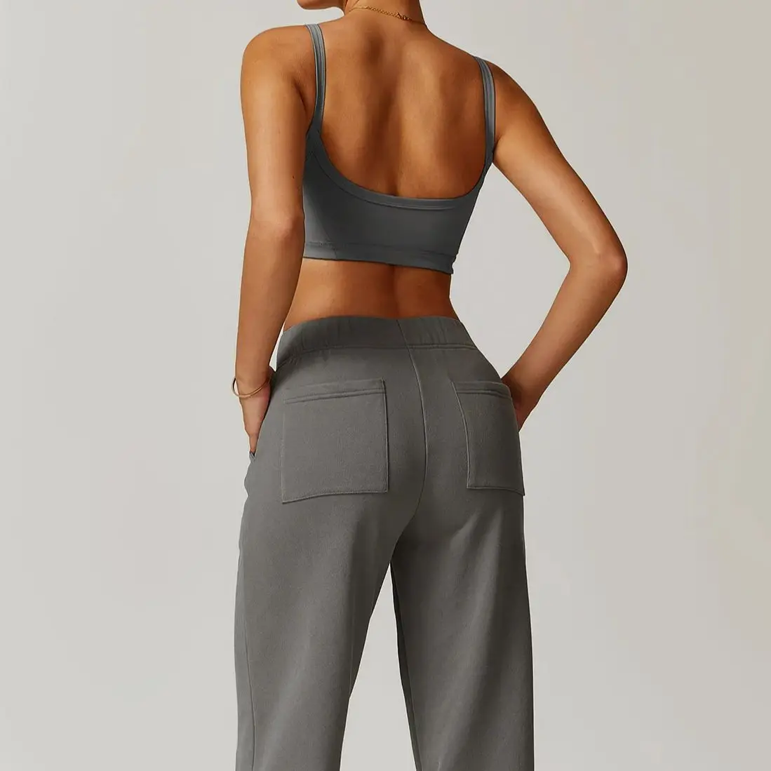 MODITIN/Новое поступление женский спортивный комплект противоударный бюстгальтер