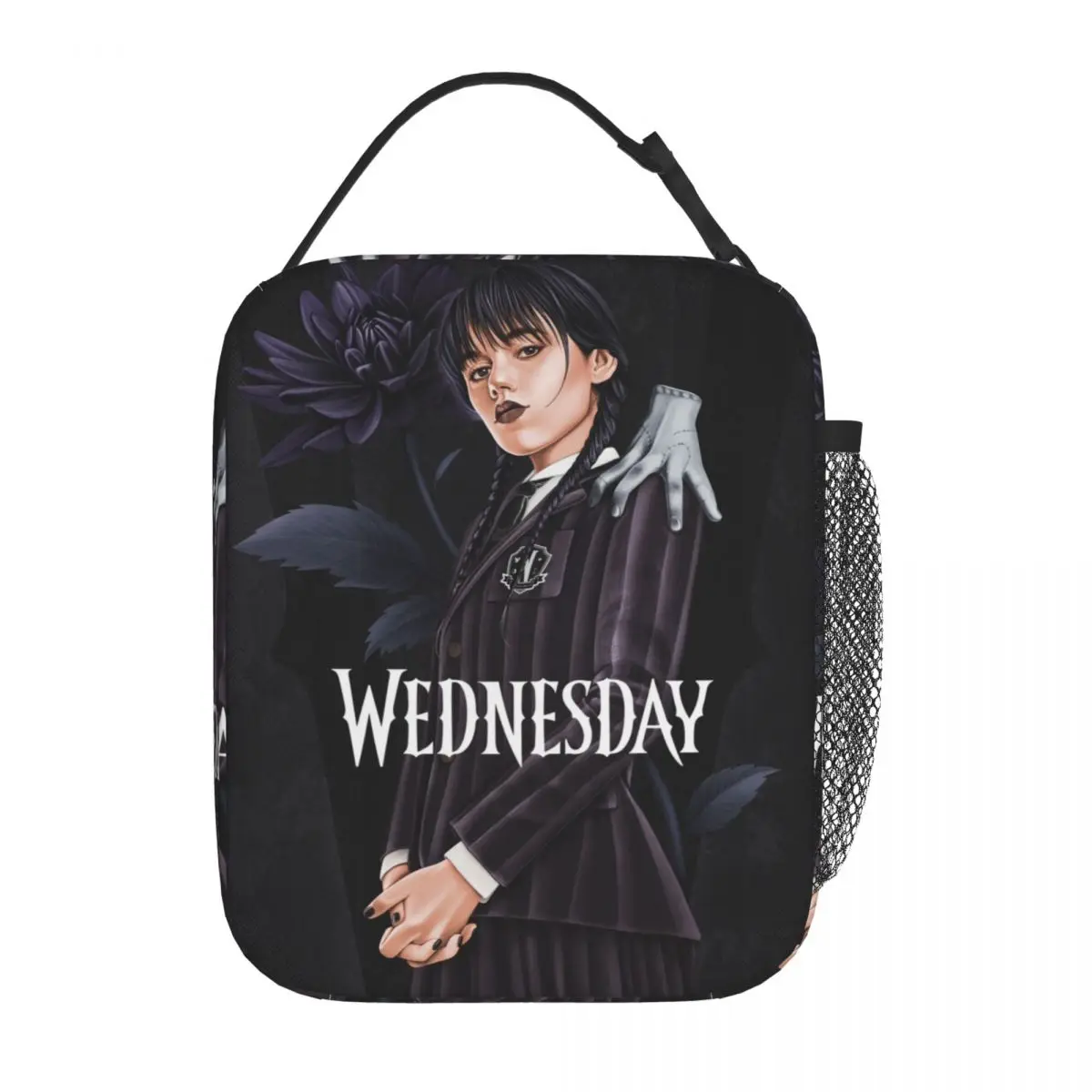 

Wednesday Addams Awesome Merch Insulated Lunch Tote Bag for Picnic Food Box Multifunction Unique Design Thermal Cooler Lunch Box