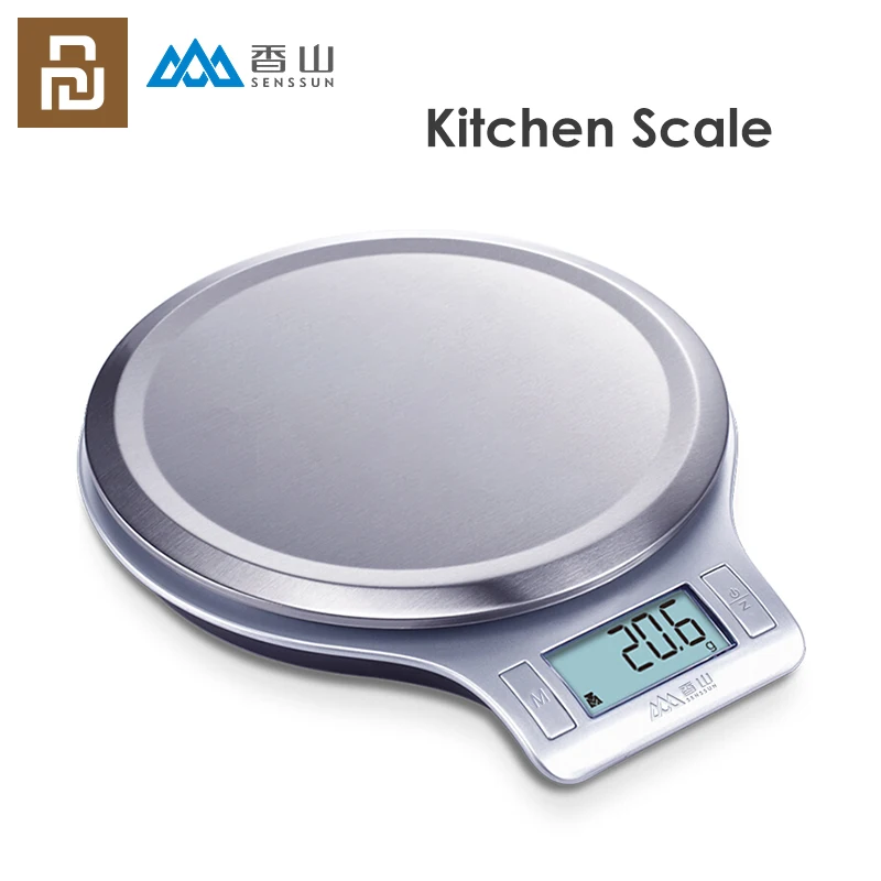 

Xiaomi Xiangshan Electronic Kitchen Scale EK813 Silver Accurate Weighing Stainless Steel Scale High Precision Sensing Steelyard
