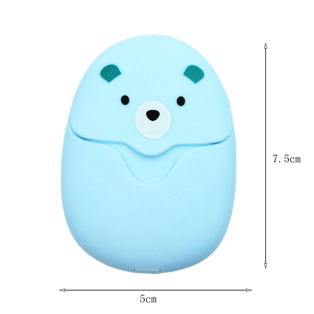 50 шт. одноразовые коробки бумажного мыла для путешествий кемпинга портативная