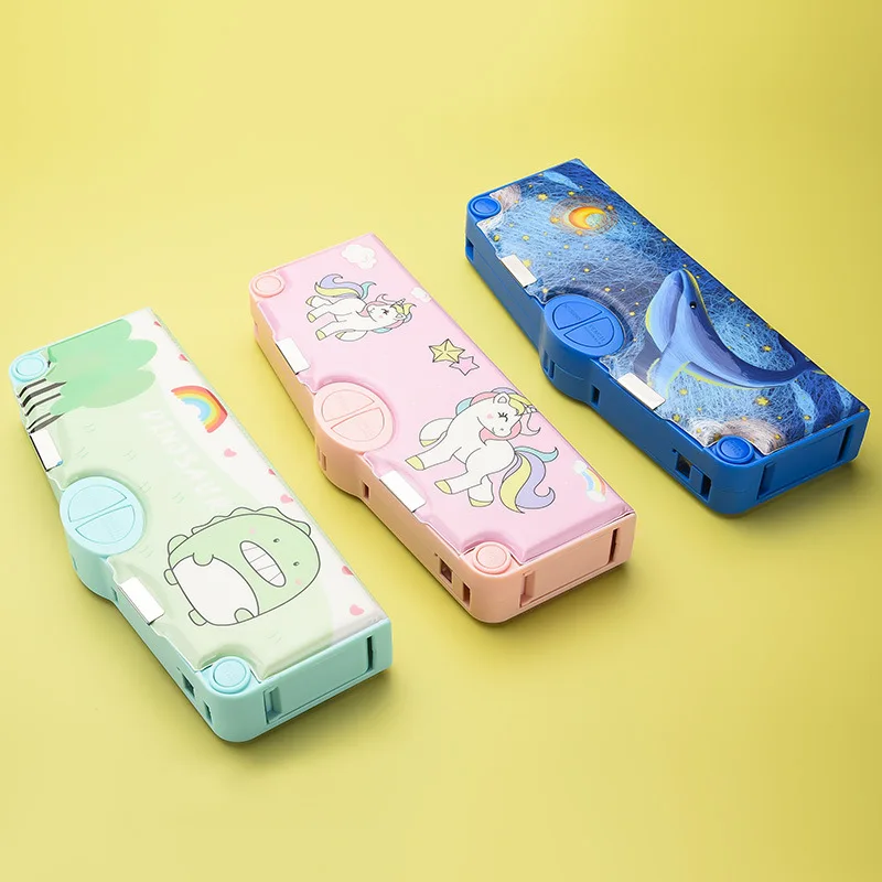 

1pc Multifunctional Pencil Box Student Stationery Ins Style Pencil Box Stationery Box With Organs Cartoon Fun Stationery Box