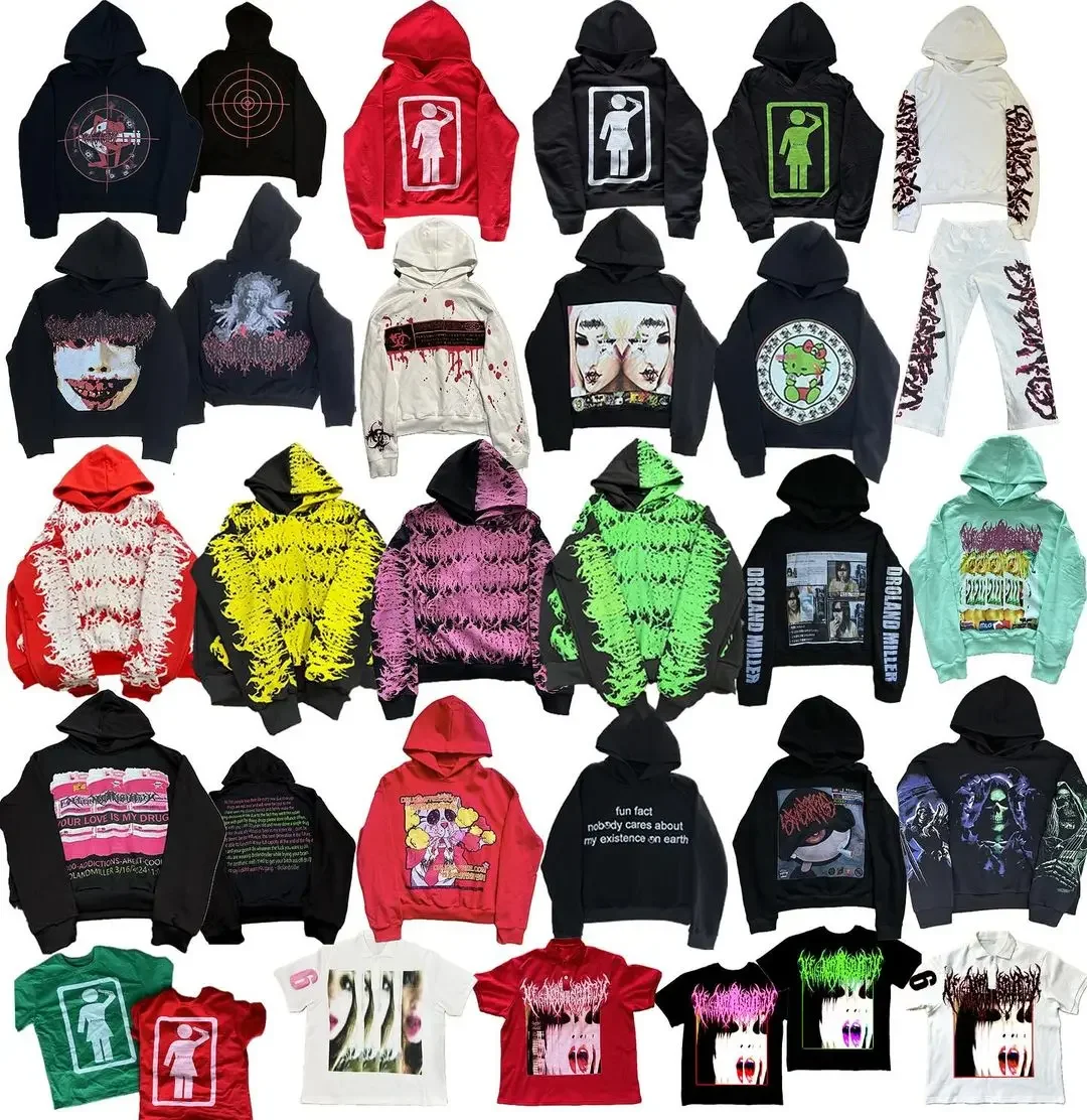 Винтажная Толстовка в стиле Харадзюку большие размеры уличные топы худи