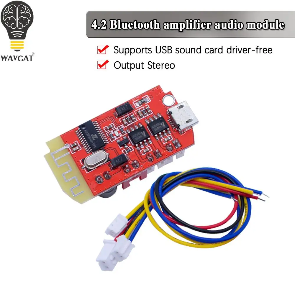 Стерео Bluetooth Плата усилителя мощности CT14 Micro 4,2, 5 Вт + 5 Вт
