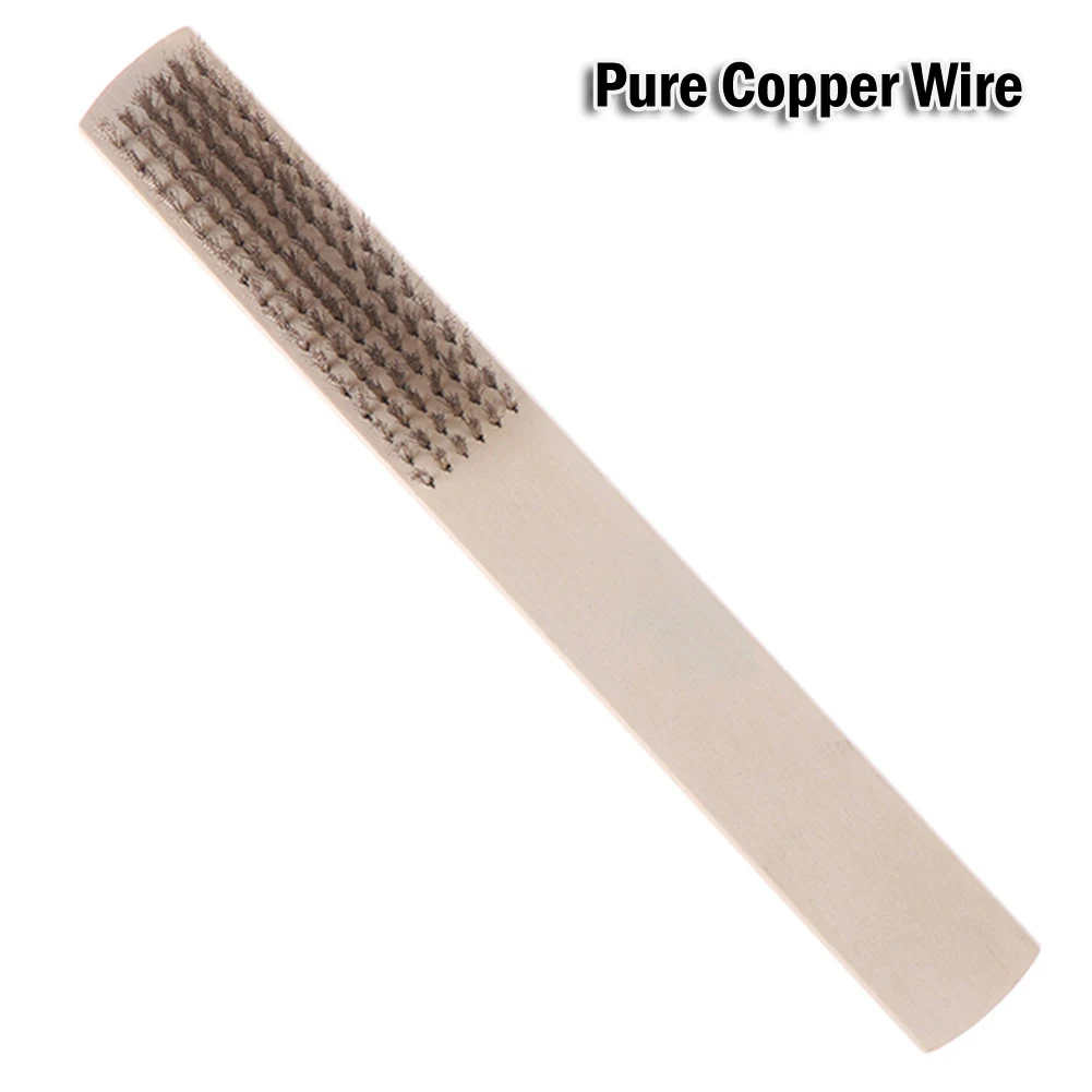 

Clean Brush Wire Brush Wood Shank 1Pc 6*16 8.07Inch Brush Copper Copper Plating Wire Pure Copper Wire Rust Durable