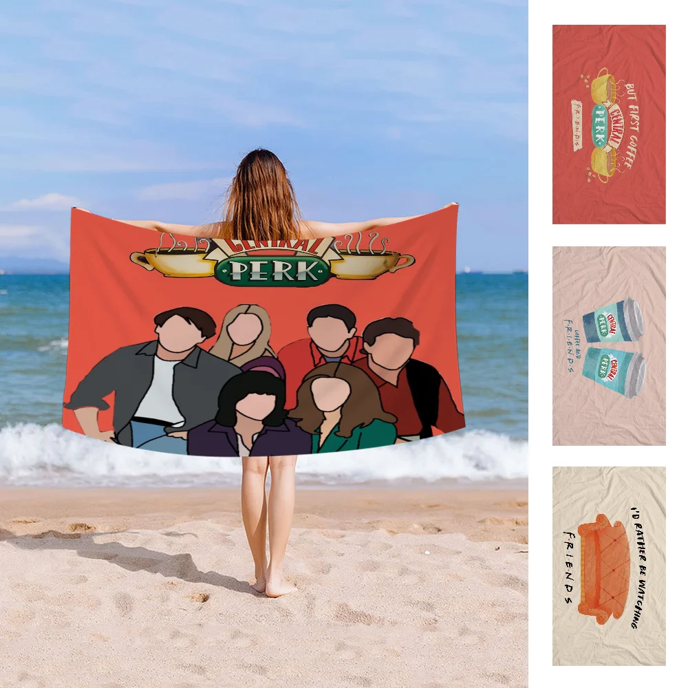 Пляжное полотенце Central Perk Friends красочные банные полотенца для девочек