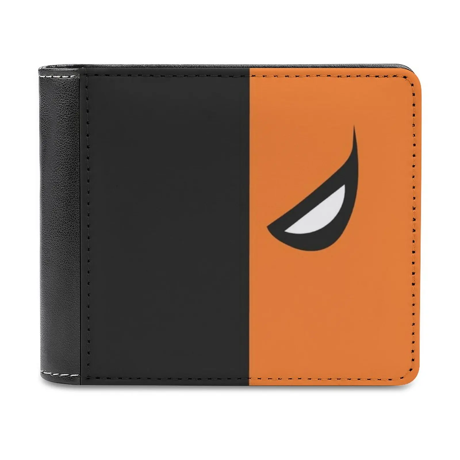 Deathstroke Mask Leather Wallet Men Slim Purse Card Holder Wallets Money Bag Deathstroke Comics Slade Comics Minimalist Heroes