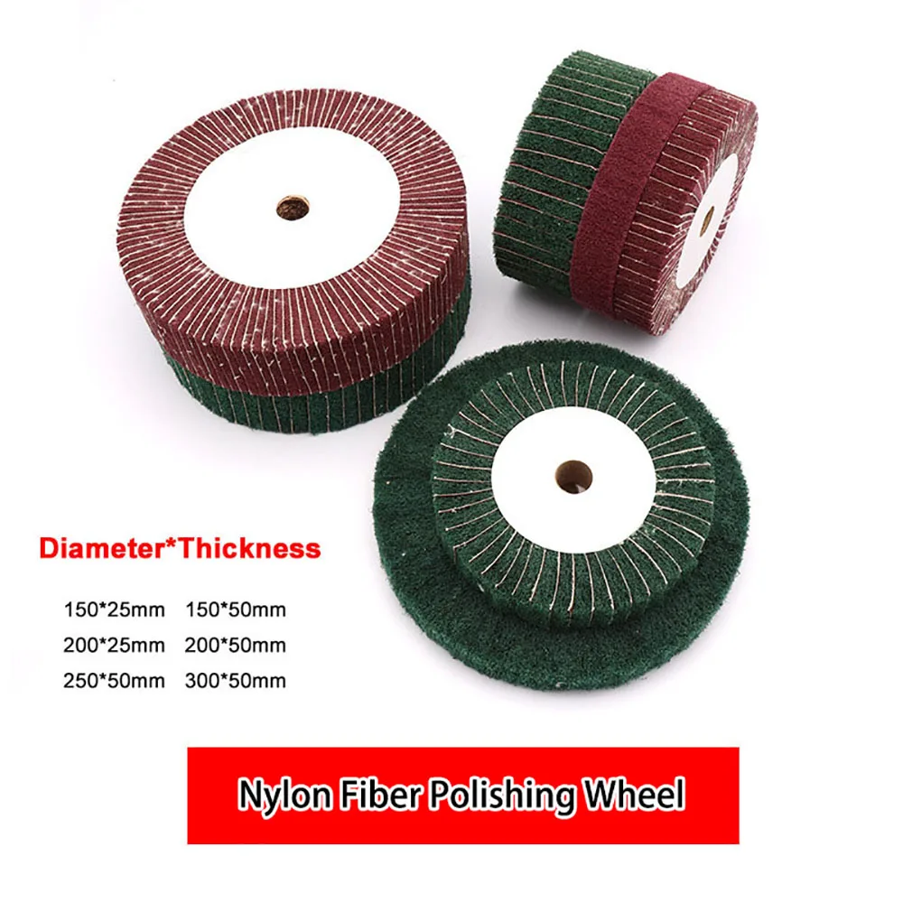 

1PCS Nylon Fiber Polishing Wheel Scouring Pad Non-woven Grinding Disc For Angle Grinder Buffing Wheel