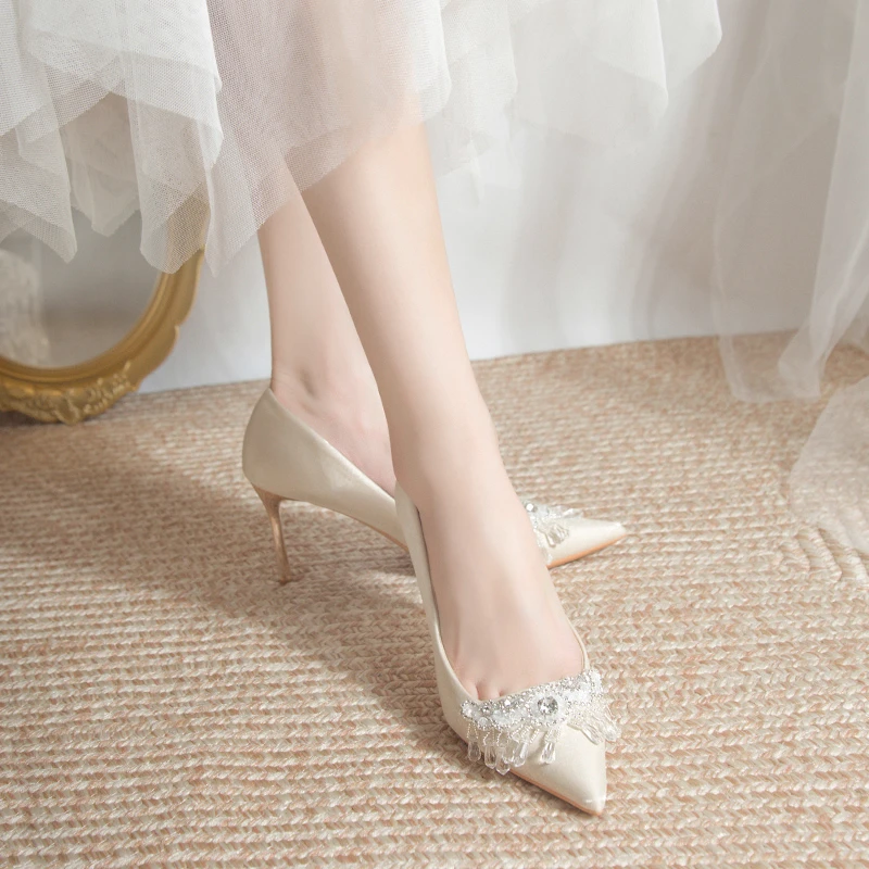 

BCEBYL новые туфли с острым носком на шпильке, привлекательные элегантные женские туфли, модные туфли на высоком каблуке для свадьбы, вечеринки, банкета